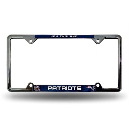 Rico Industries New England Patriots License Plate Frame Chrome EZ View 9474652531